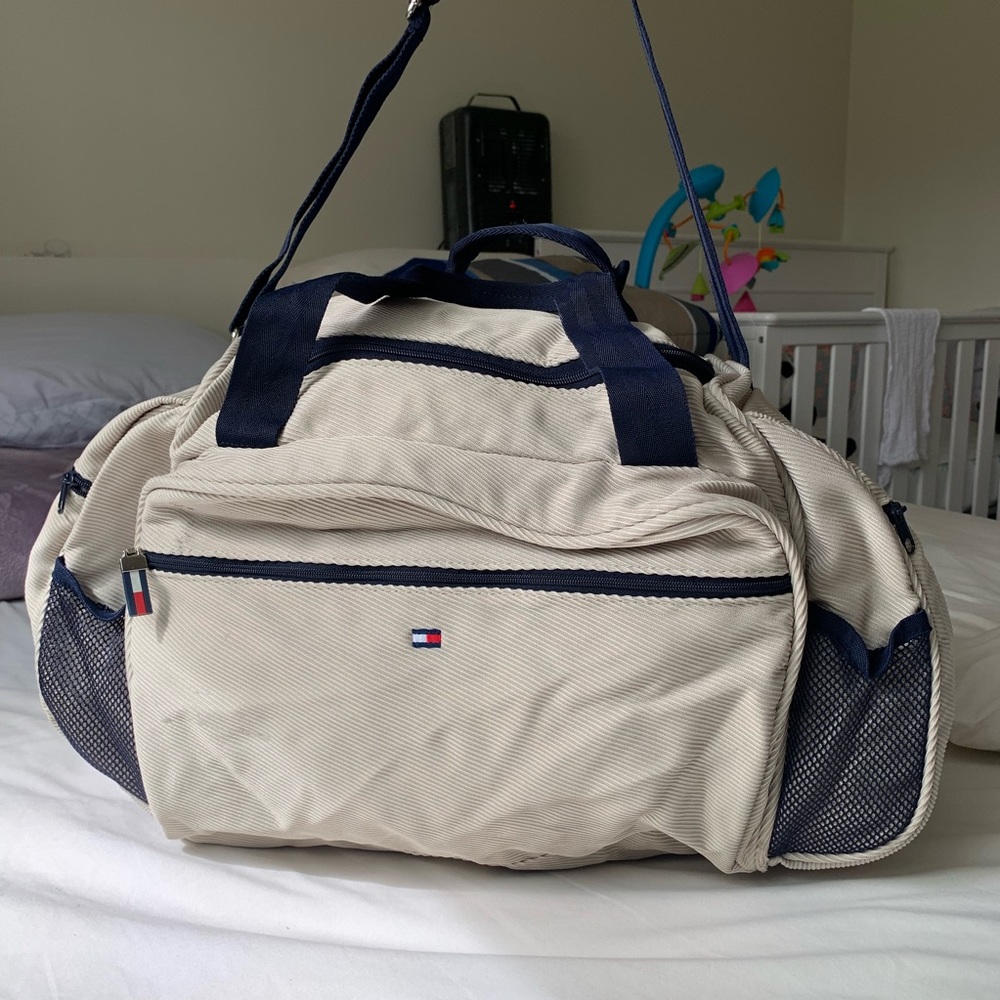 Tommy Hilfiger diaper bag.